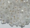 25 grams of 3x7mm Silver Lined Matte Crystal Farfalle Seed Beads